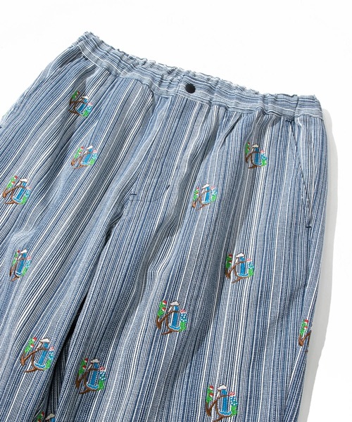 「go slow caravan」 イージーパンツ SMALL ブルー系その他 メンズ_画像3