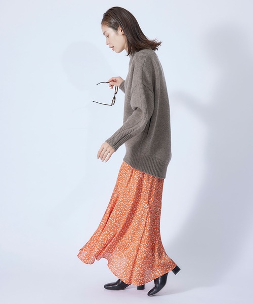 「ROPE'」 ロングスカート 38 グリーン レディース_画像3