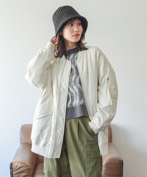 「niko and...」 ブルゾン MEDIUM グリーン レディース_画像2