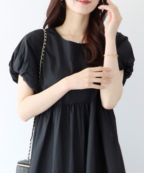 「BLUEEAST」 半袖ワンピース MEDIUM ベージュ レディース_画像8