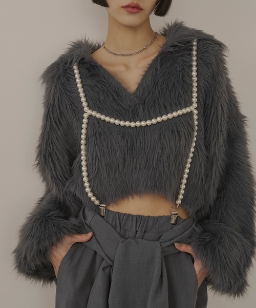 「VIOLETTA」 長袖ニット FREE ホワイト レディース_画像4