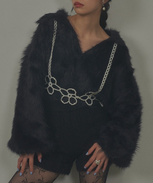 「VIOLETTA」 長袖ニット FREE ホワイト レディース_画像6