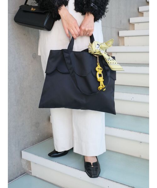 マーロンエノンフィ パールバッグ パールハンドルスカラップバッグ/ラージ | Fashion Items