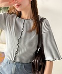 tシャツ 半袖 配色を効かせて、“普通”をアッ...の詳細画像5