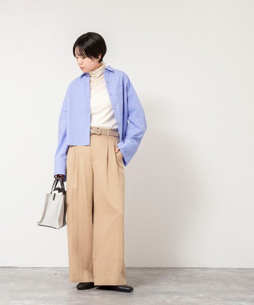 ブラウス シャツ MY STANDARD ショートシャツ レディースの画像