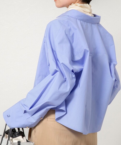 ブラウス シャツ MY STANDARD ショートシャツ レディースの画像