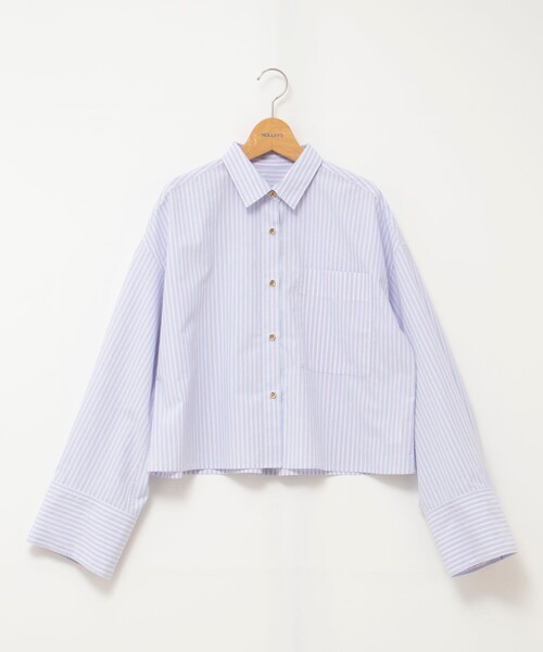 ブラウス シャツ MY STANDARD ショートシャツ レディースの画像