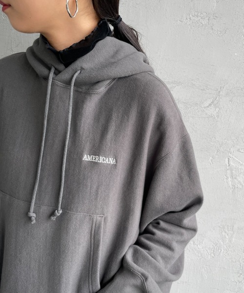 AMERICANA（アメリカーナ） プルオーバーパーカー F ブルー レディース