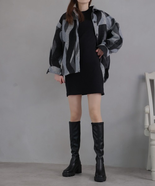 「VIVIAN」 ロングブーツ LL ブラック レディース_画像5