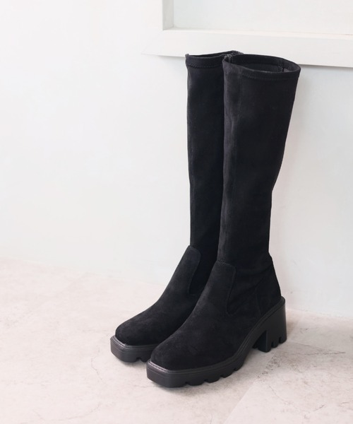 「VIVIAN」 ロングブーツ LL ブラック レディース_画像7