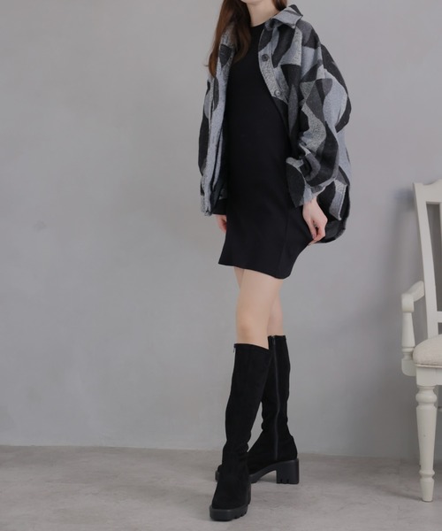 「VIVIAN」 ロングブーツ LL ブラック レディース_画像8