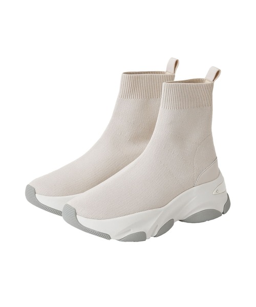 diana（プラスダイアナ） ハイカットスニーカー 23.5cm アイボリー