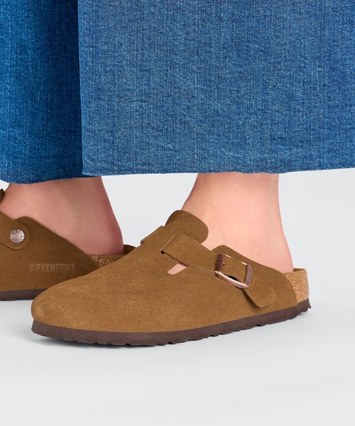 BIRKENSTOCK ブラウン スリッポン- ビルケンシュトック　スリッポン BIRKENSTOCK（ビルケンシュトック） スリッポン Boston LEVE クロッグ