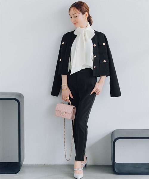 「ur's」 ニットカーディガン L グレー系その他 レディース_画像7