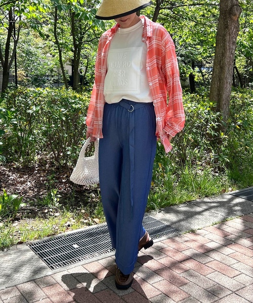 「Auntie Rosa」 長袖シャツ MEDIUM ホワイト レディース_画像3