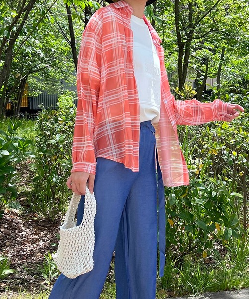 「Auntie Rosa」 長袖シャツ MEDIUM ホワイト レディース_画像6