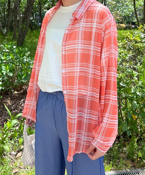 「Auntie Rosa」 長袖シャツ MEDIUM ホワイト レディース_画像7