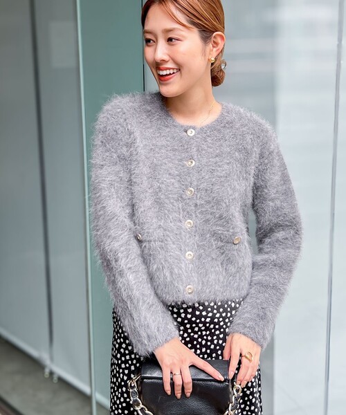 「NOLLEY'S Sophi」 ニットカーディガン 38 ベビーピンク レディース_画像4