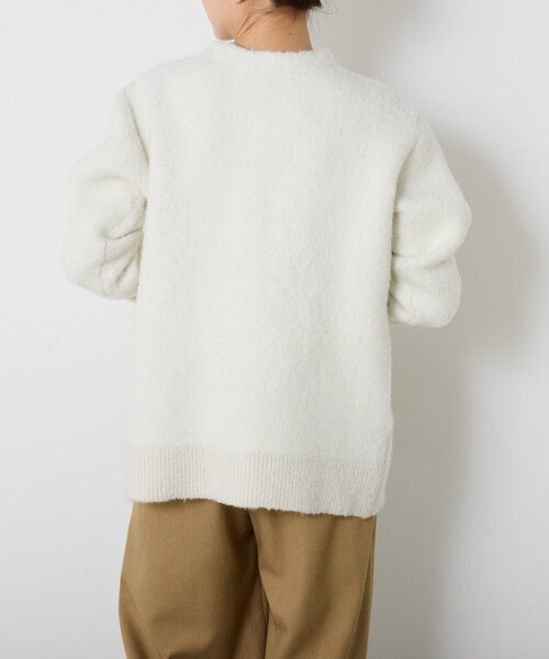 「COLLAGE GALLARDAGALANTE」 ニットカーディガン FREE チャコールグレー レディース_画像6