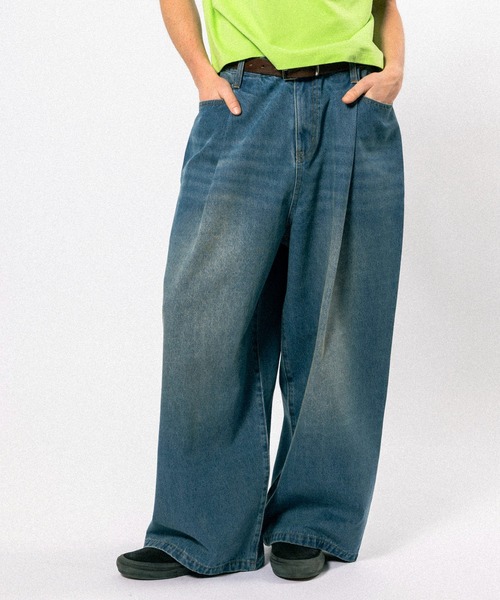 Elanque ワイドパンツ ジーンズ wide denim pants / ワイドデニム