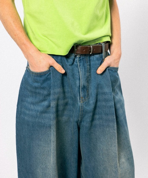 い*や様 Elanque wide denim shorts ワイドデニムハーフ Elanque ワイドパンツ ジーンズ wide denim pants / ワイドデニム