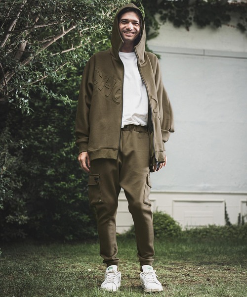 「NOISESCAPE」 ジップアップパーカー S 杢グレー メンズ_画像5