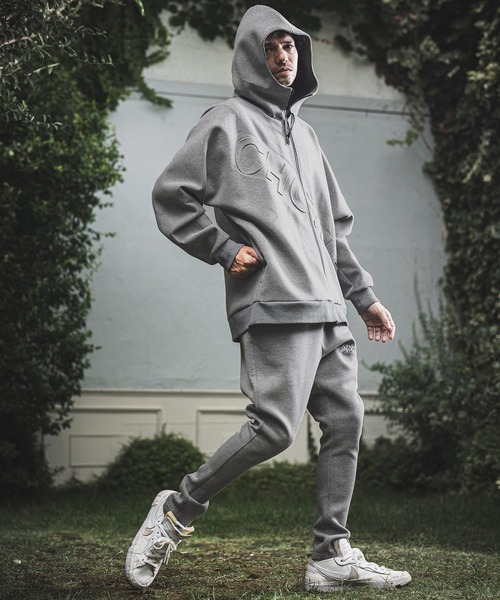 「NOISESCAPE」 ジップアップパーカー S 杢グレー メンズ_画像9