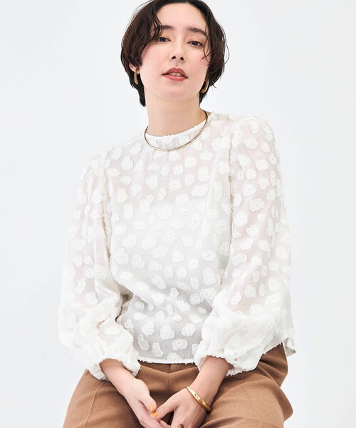 NOLLEY'S（ノーリーズ） ブラウス シャツ 「KIRYU」ウォッシャブル花柄