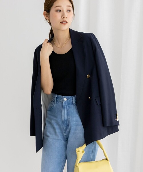 「NOLLEY'S」 テーラードジャケット 36 ネイビー レディースの画像