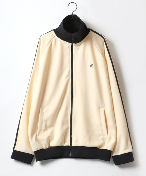 「BEVERLY HILLS POLO CLUB」 ジャージブルゾン M オレンジ レディース_画像2