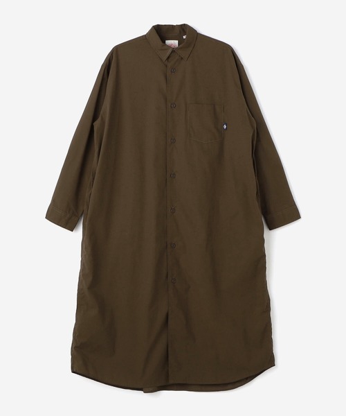Danton（ダントン） 長袖ワンピース 36 カーキ レディース : ZOZOTOWN