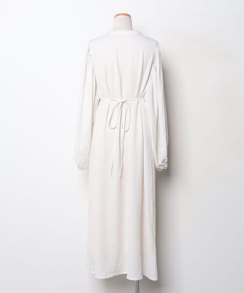 「Bab」 長袖ワンピース M アイボリー レディース_画像2