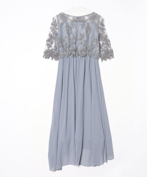 「GIRL」 7分袖ワンピース M ブルーグレー レディース_画像2