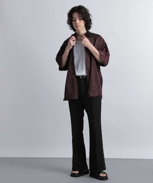 「HARE」 ブーツカットパンツ MEDIUM ブラック メンズ_画像3