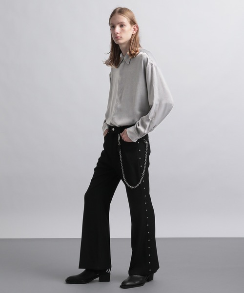 「HARE」 ブーツカットパンツ MEDIUM ブラック メンズ_画像4