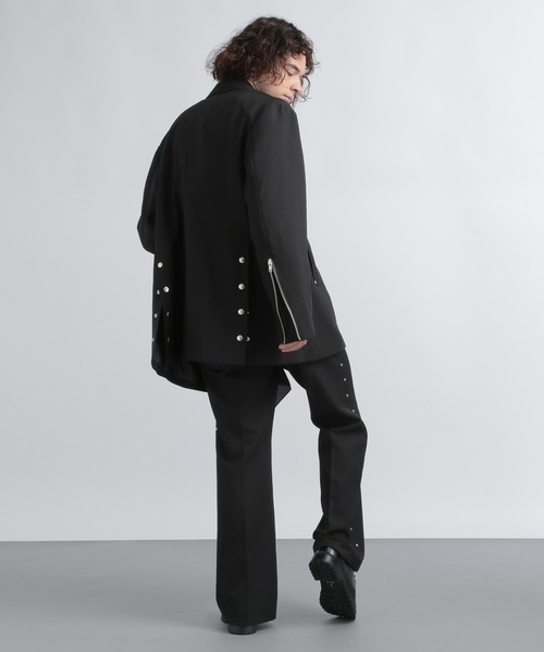 「HARE」 ブーツカットパンツ MEDIUM ブラック メンズ_画像6