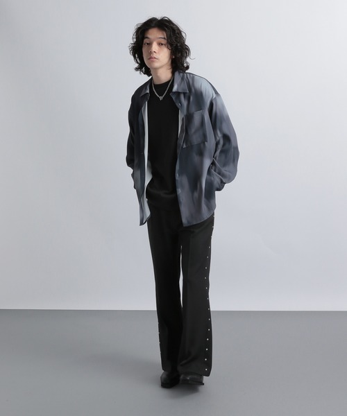 「HARE」 ブーツカットパンツ MEDIUM ブラック メンズ_画像7