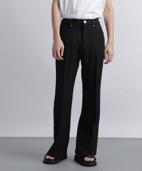 「HARE」 ブーツカットパンツ MEDIUM ブラック メンズ_画像8