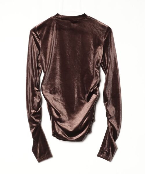 「VEQUM」 長袖カットソー FREE ブラウン レディース_画像2