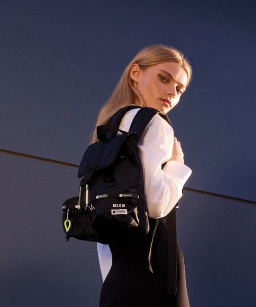 デイバック リュック 「MSGM×LeSportsac」TheMwave Jaquard Voyager Backpack レディース メンズの画像