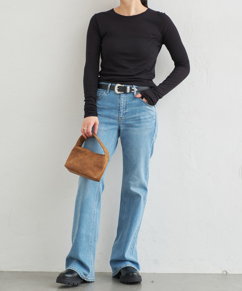 「U by SPICK&SPAN」 ハンドバッグ FREE キャメル レディース_画像5