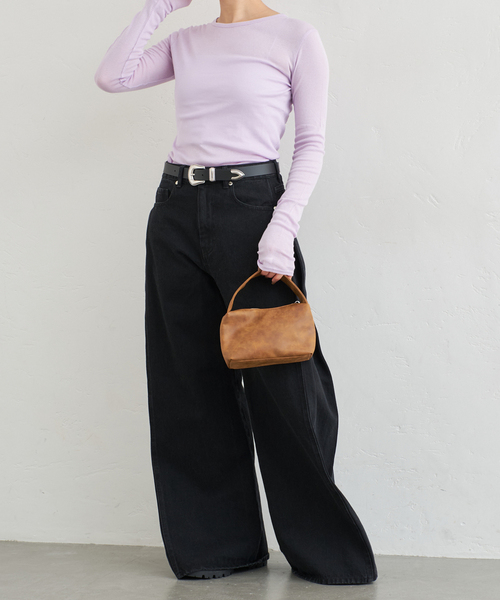 「U by SPICK&SPAN」 ハンドバッグ FREE キャメル レディース_画像7