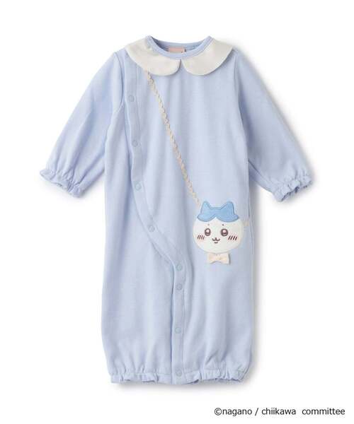 petit main ベビー服 ロンパース 「ちいかわ」ポシェット2WAYオール 