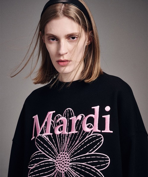 「Mardi Mercredi」 スウェットカットソー FREE ヘザーグレー レディースの画像