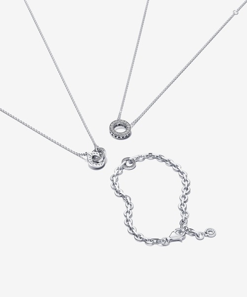 レディースアクセサリー 「Pandora」 ネックレス 45cm シルバー レディース