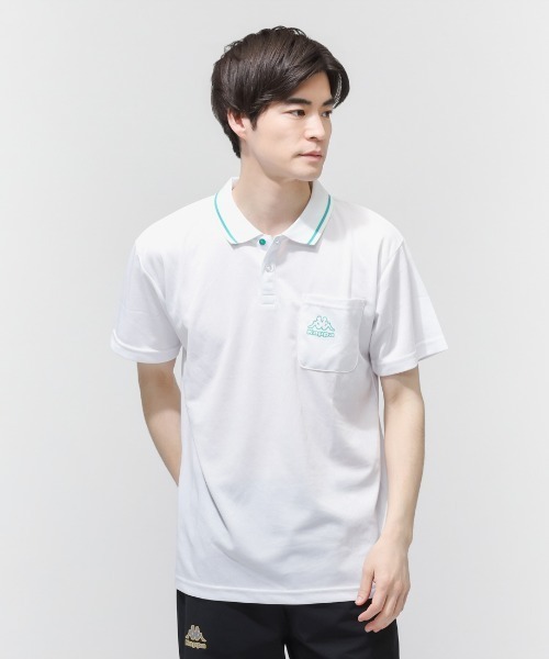 Kappa（カッパ） ポロシャツ Kappa Kappaラインデザインポロシャツ