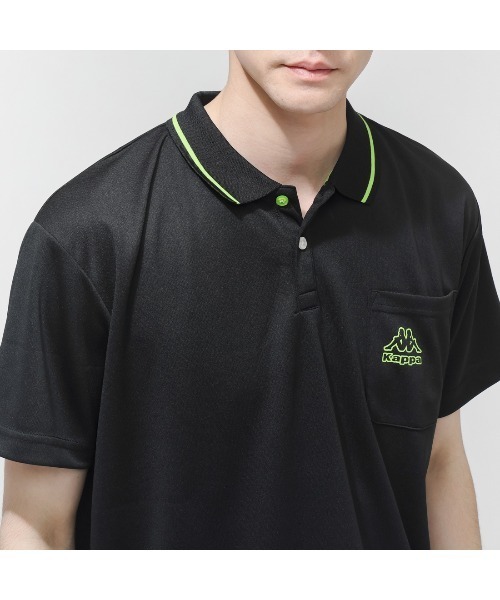 Kappa（カッパ） ポロシャツ Kappa Kappaラインデザインポロシャツ