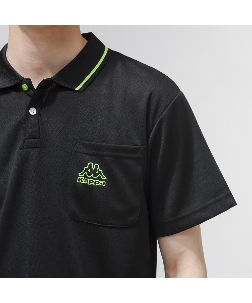 Kappa（カッパ） ポロシャツ Kappa Kappaラインデザインポロシャツ