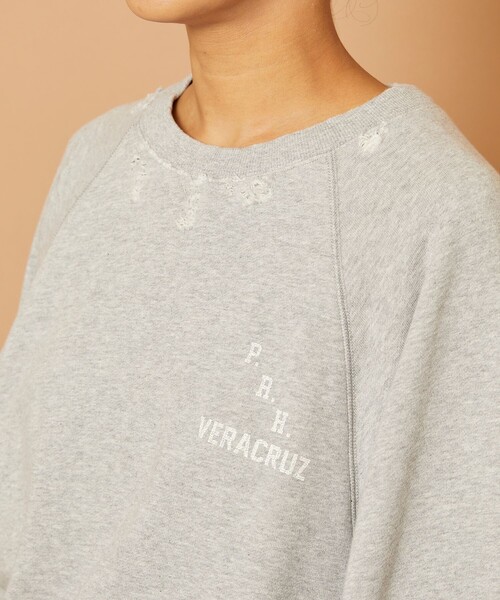 「Freada」 スウェットカットソー ONE SIZE ネイビー レディース_画像6