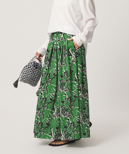 BEAUTY＆YOUTH UNITED ARROWS スカート 「WEB限定」フラワープリント